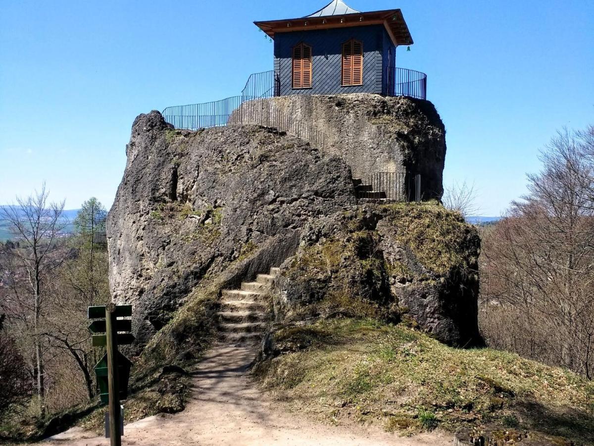Lovely Holiday Home In The Thuringian Forest With Roof Terrace And Great View Bad Liebenstein Exteriör bild
